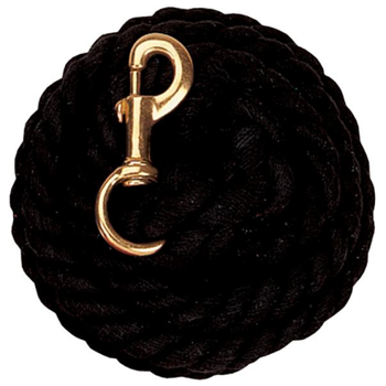 Weaver Cotton Lead Rope w/ Brass Snap | Black
